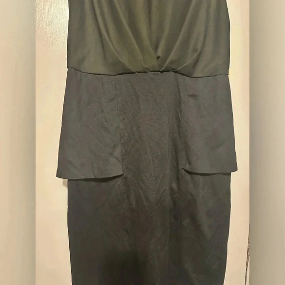 NWT Gibson Latimer Sleeveless Peplum Sheath Dress Womens Black Size 10 - Picture 2 of 8